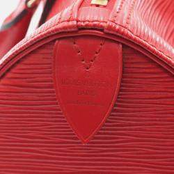 Pre Owned Louis Vuitton Speedy 25 Handbag Epi Leather Castilian Red