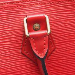Pre Owned Louis Vuitton Speedy 25 Handbag Epi Leather Castilian Red