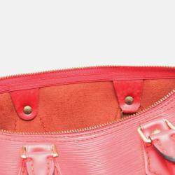 Pre Owned Louis Vuitton Speedy 25 Handbag Epi Leather Castilian Red