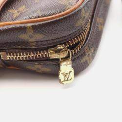 Pre Owned Louis Vuitton Danube Shoulder Crossbody Bag  Monogram Brown