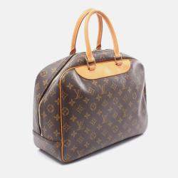Pre Owned Louis Vuitton Deauville Travel Handbag  Monogram Canvas