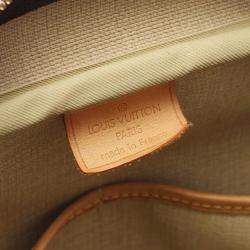 Pre Owned Louis Vuitton Deauville Bowling Vanity Handbag  Monogram Canvas
