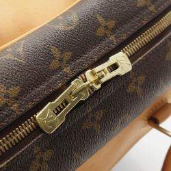 Pre Owned Louis Vuitton Deauville Bowling Vanity Handbag  Monogram Canvas