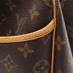 Pre Owned Louis Vuitton Deauville Bowling Vanity Handbag  Monogram Canvas