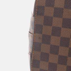 Pre Owned Louis Vuitton Hampstead Mm Shoulder Tote Bag  Damier Ebene