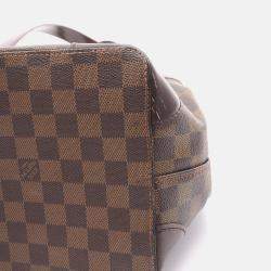 Pre Owned Louis Vuitton Hampstead Mm Shoulder Tote Bag  Damier Ebene