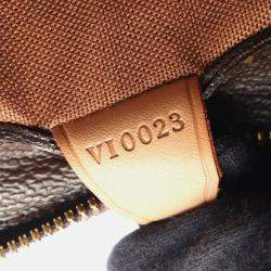 Pre Owned Louis Vuitton Cabas Piano Shoulder Tote Bag  Monogram Brown Canvas