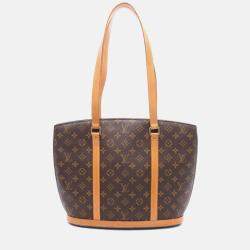 Pre Owned Louis Vuitton Babylon Shoulder Bag  Monogram Canvas Brown