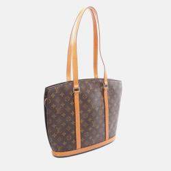 Pre Owned Louis Vuitton Babylon Shoulder Bag  Monogram Canvas Brown
