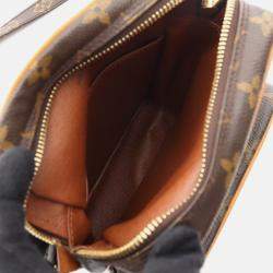 Pre Owned Louis Vuitton Amazon Shoulder Bag  Monogram Canvas Leather Brown