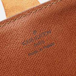 Pre Owned Louis Vuitton Cartouchiere GM Crossbody Shoulder Bag  Monogram Brown