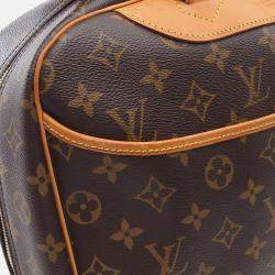 Pre Owned Louis Vuitton Deauville Bowling Vanity Handbag  Monogram Canvas