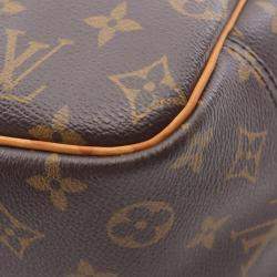 Pre Owned Louis Vuitton Deauville Bowling Vanity Handbag  Monogram Canvas