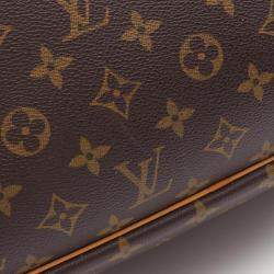 Pre Owned Louis Vuitton Deauville Bowling Vanity Handbag  Monogram Canvas