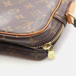 Pre Owned Louis Vuitton Danube Shoulder Crossbody Bag  Monogram