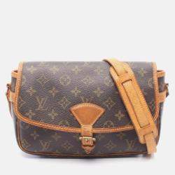 Pre Owned Louis Vuitton Sologne Shoulder Bag  Monogram Canvas Brown