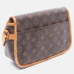 Pre Owned Louis Vuitton Sologne Shoulder Bag  Monogram Canvas Brown