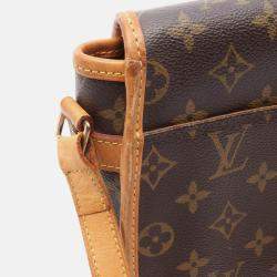 Pre Owned Louis Vuitton Sologne Shoulder Bag  Monogram Canvas Brown