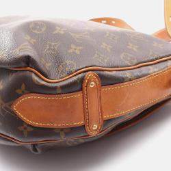 Pre Owned Louis Vuitton Tulum GM Shoulder Bag  Monogram Canvas Brown