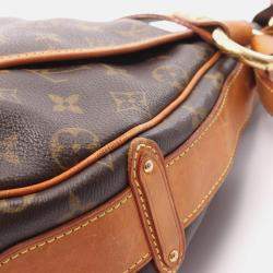 Pre Owned Louis Vuitton Tulum GM Shoulder Bag  Monogram Canvas Brown