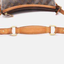 Pre Owned Louis Vuitton Tulum GM Shoulder Bag  Monogram Canvas Brown