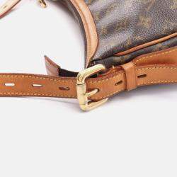 Pre Owned Louis Vuitton Tulum GM Shoulder Bag  Monogram Canvas Brown