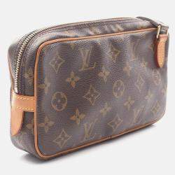 Pre Owned Louis Vuitton Marly Bandouliere Shoulder Bag  Monogram Canvas