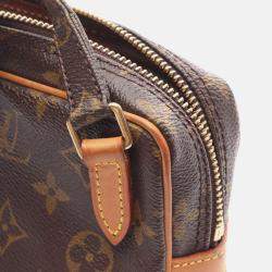 Pre Owned Louis Vuitton Marly Bandouliere Shoulder Bag  Monogram Canvas