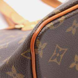 Pre Owned Louis Vuitton Palermo PM Shoulder Handbag  Monogram Canvas Brown