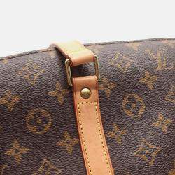 Pre Owned Louis Vuitton Babylone Shoulder Bag  Monogram Canvas Leather