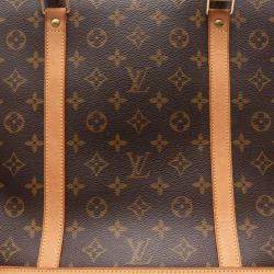 Pre Owned Louis Vuitton Babylone Shoulder Bag  Monogram Canvas Leather