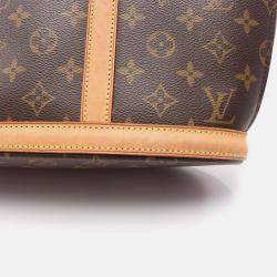 Pre Owned Louis Vuitton Babylone Shoulder Bag  Monogram Canvas Leather