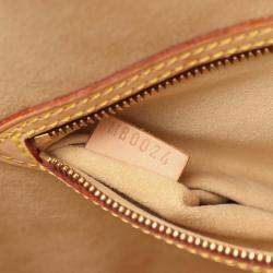 Pre Owned Louis Vuitton Babylone Shoulder Bag  Monogram Canvas Leather