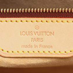 Pre Owned Louis Vuitton Babylone Shoulder Bag  Monogram Canvas Leather