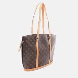 Pre Owned Louis Vuitton Babylone Shoulder Bag  Monogram Canvas Leather