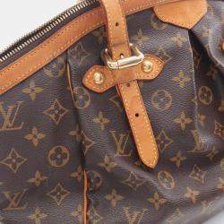 Pre Owned Louis Vuitton Tivoli Gm Handbag  Monogram Canvas Leather Brown