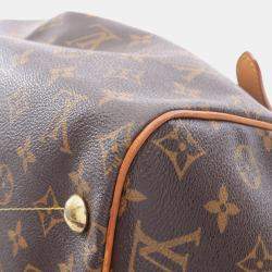Pre Owned Louis Vuitton Tivoli Gm Handbag  Monogram Canvas Leather Brown