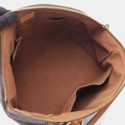Pre Owned Louis Vuitton Tivoli Gm Handbag  Monogram Canvas Leather Brown