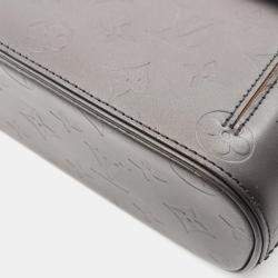Pre Owned Louis Vuitton Alston Black Monogram Matt Leather Shoulder Bag