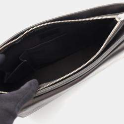 Pre Owned Louis Vuitton Alston Black Monogram Matt Leather Shoulder Bag