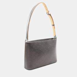 Pre Owned Louis Vuitton Alston Black Monogram Matt Leather Shoulder Bag