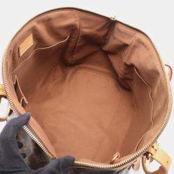 Pre Owned Louis Vuitton Tivoli Gm Handbag  Monogram Canvas Leather Brown