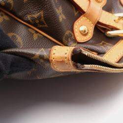 Pre Owned Louis Vuitton Tivoli Gm Handbag  Monogram Canvas Leather Brown