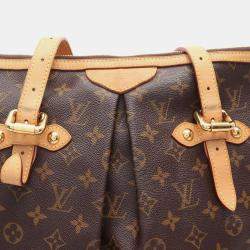 Pre Owned Louis Vuitton Palermo Gm Shoulder Tote Bag  Monogram Canvas Brown