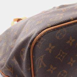 Pre Owned Louis Vuitton Palermo Gm Shoulder Tote Bag  Monogram Canvas Brown