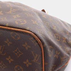 Pre Owned Louis Vuitton Palermo Gm Shoulder Tote Bag  Monogram Canvas Brown