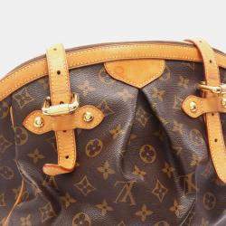 Pre Owned Louis Vuitton Tivoli Gm Shoulder Handbag  Monogram Canvas Brown