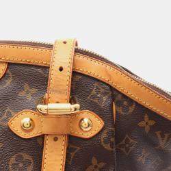 Pre Owned Louis Vuitton Tivoli Gm Shoulder Handbag  Monogram Canvas Brown