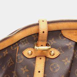 Pre Owned Louis Vuitton Tivoli Gm Shoulder Handbag  Monogram Canvas Brown