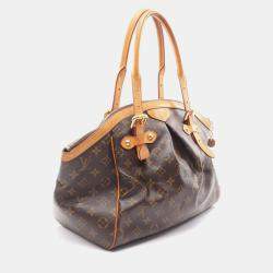 Pre Owned Louis Vuitton Tivoli Gm Shoulder Handbag  Monogram Canvas Brown